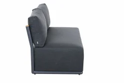 SIENA GARDEN Gartensofa 2-Sitzer schwarzgrau