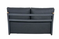 SIENA GARDEN Gartensofa 2-Sitzer schwarzgrau