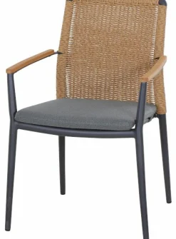 SIENA GARDEN Garten-Stapelsessel braungrau