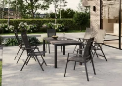 SIENA GARDEN Stapelstuhl grausilberfarbenschwarz