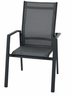 SIENA GARDEN Stapelstuhl grausilberfarbenschwarz