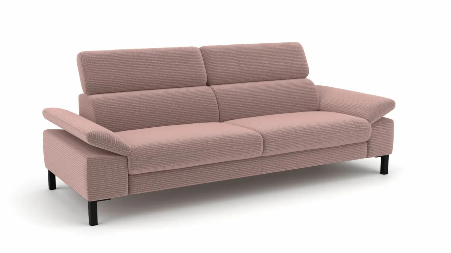 3-Sitzer-Sofa rotpink