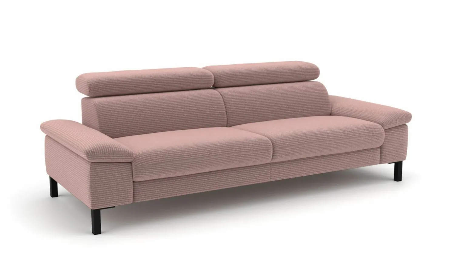 3-Sitzer-Sofa rotpink