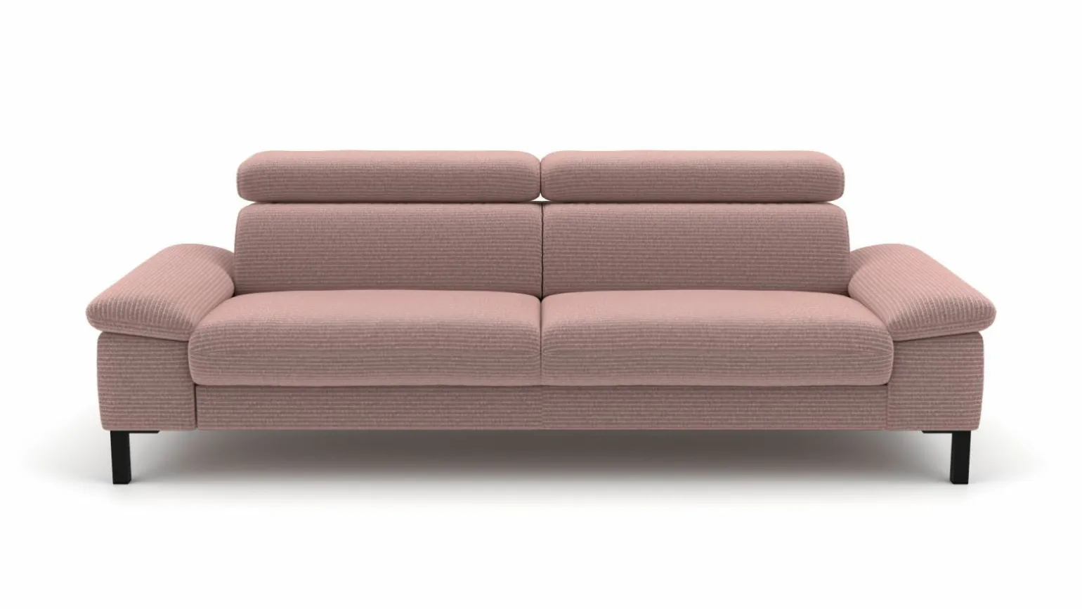3-Sitzer-Sofa rotpink