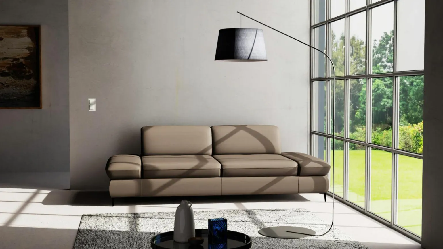 3-Sitzer-Sofa schwarz