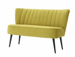 Speisesofa ohne Armlehnen goldfarben