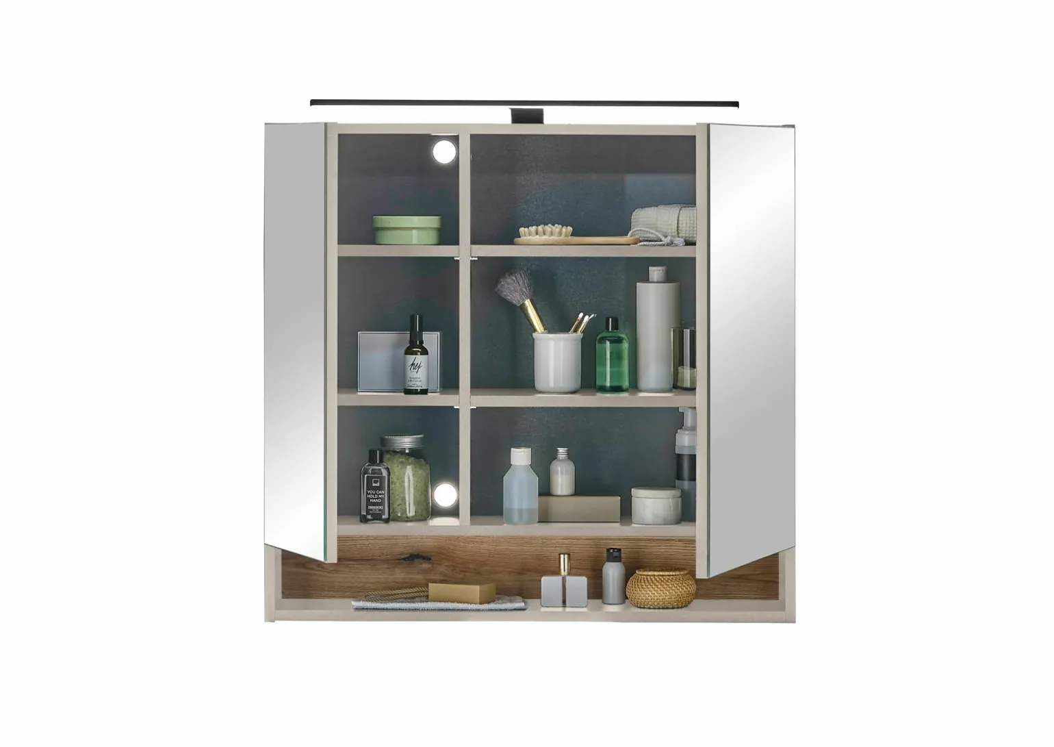 Spiegelschrank beige