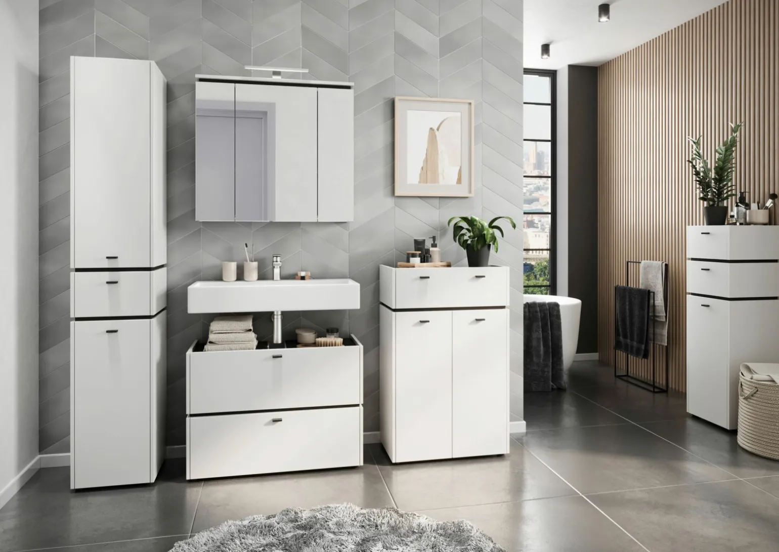 Spiegelschrank weiß