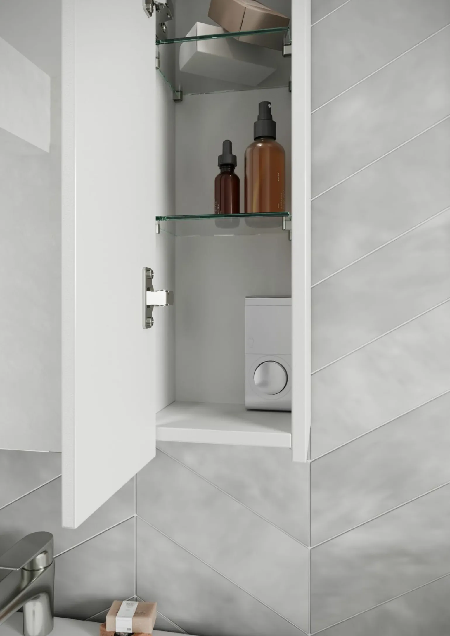 Spiegelschrank weiß