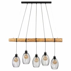 Spot Light Pendelleuchte 5flg schwarz