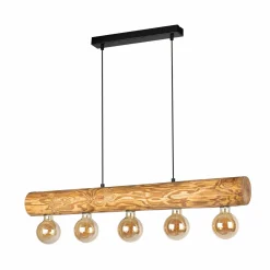 Spot Light Pendelleuchte 5flg schwarzbraun