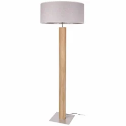 Spot Light Stehleuchte 1flg silberfarbengraubeigebraun