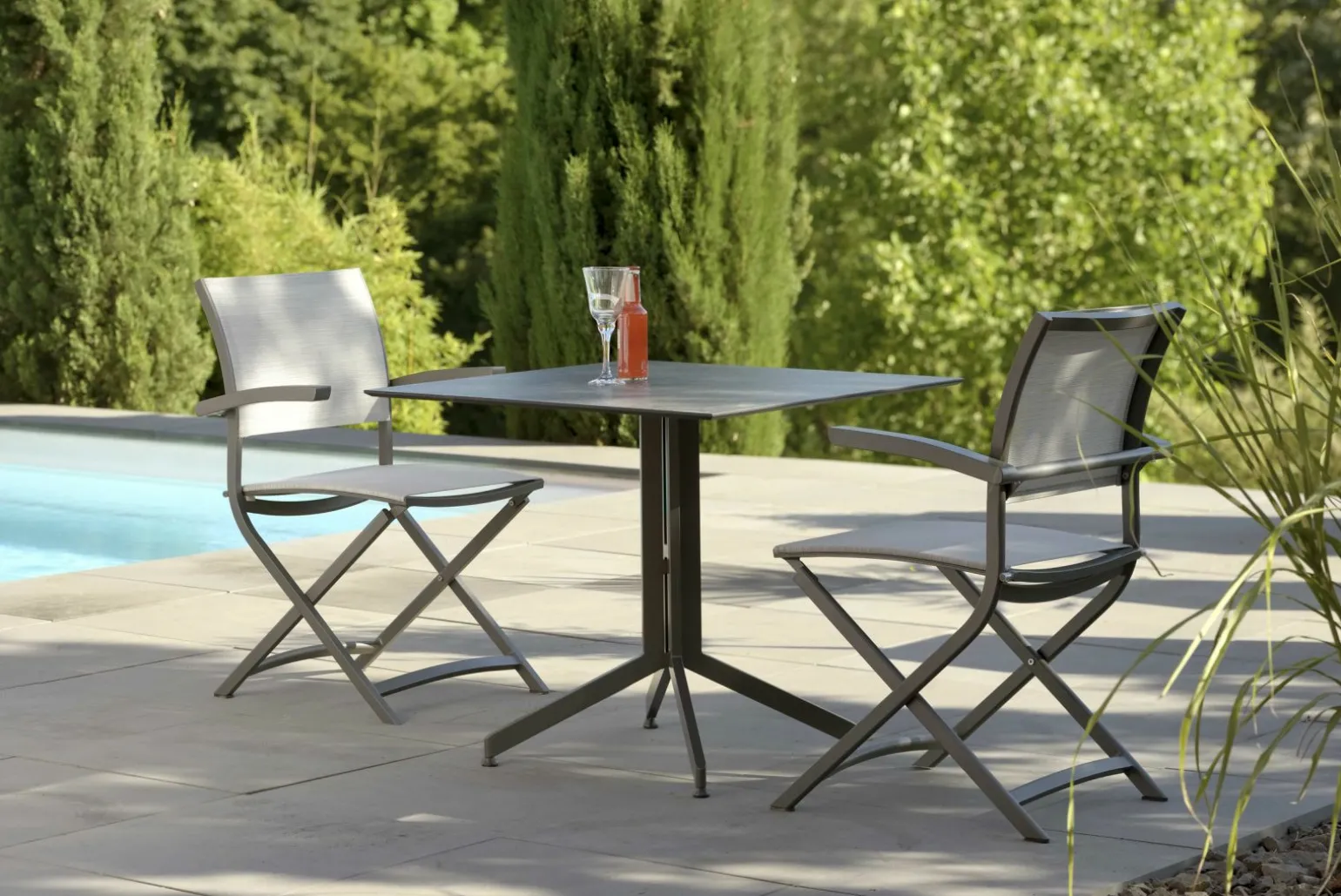 STERN Balkonsessel silberfarben