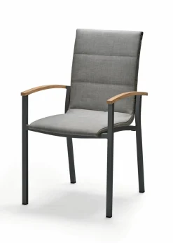 STERN Gartensessel stapelbar graubraun