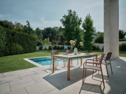 STERN Gartensessel stapelbar orangerot