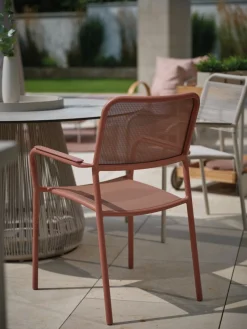 STERN Gartensessel stapelbar orangerot