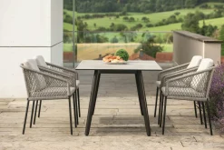 STERN Gartensessel weißbeigeschwarz