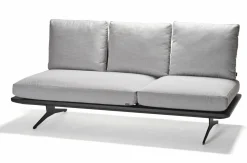 STERN Lounge-Liege grau