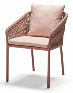 STERN Rope Gartensessel stapelbar rotpinkorange