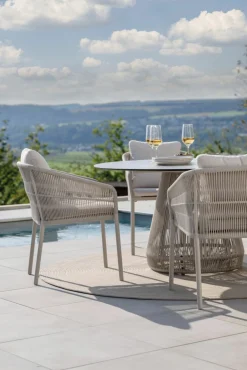 STERN Rope Gartensessel stapelbar beigegelb