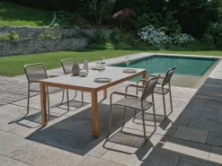 STERN Rope Gartensessel stapelbar grau