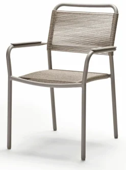 STERN Rope Gartensessel stapelbar grau