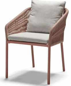 STERN Rope Gartensessel stapelbar braunorangegrau