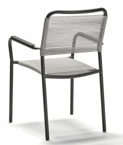 STERN Rope Gartensessel stapelbar grau