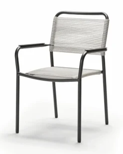 STERN Rope Gartensessel stapelbar grau