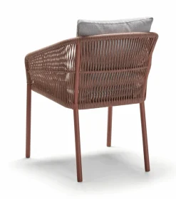 STERN Rope Gartensessel stapelbar braunorangegrau