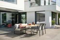 STERN Rope Gartensofa 3-Sitzer beigegrauschwarz