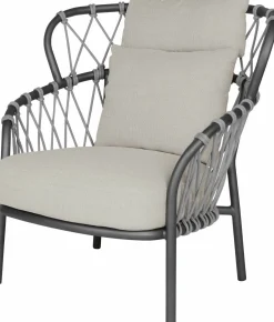 STERN Rope Pfauensessel grau