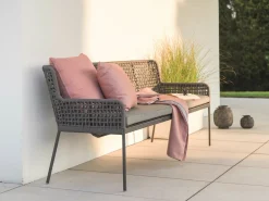 STERN 3-Sitzer Gartenbank grau