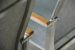 STERN Stapelsessel braunsilberfarbengrau