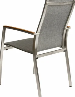 STERN Stapelsessel braunsilberfarbengrau