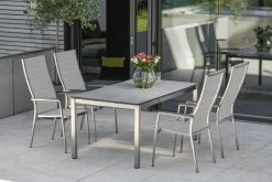 STERN Stapelsessel silberfarben