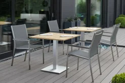 STERN Stapelsessel silberfarbengrau