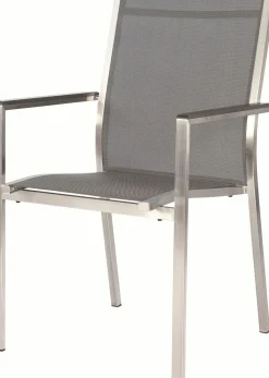 STERN Stapelsessel silberfarbengrau