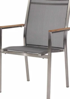 STERN Stapelsessel silberfarbengraubraun