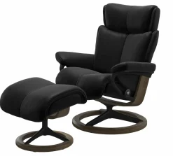 Stressless Sessel mit Hocker schwarz