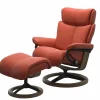 Stressless Sessel mit Hocker rot