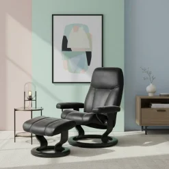 Stressless Sessel inkl. Hocker schwarz