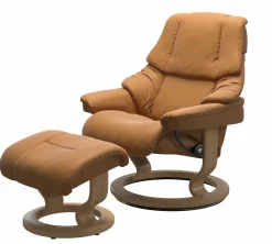 Stressless Sessel mit Hocker braun