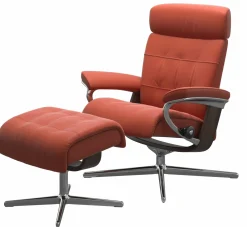 Stressless Sessel mit Hocker rot