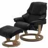 Stressless Sessel mit Hocker schwarz