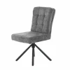 Stuhl drehbar grau