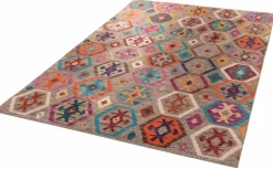 Theo Keller Flachwebteppich mehrfarbig