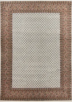 Theo Keller Handknüpfteppich braunbeige