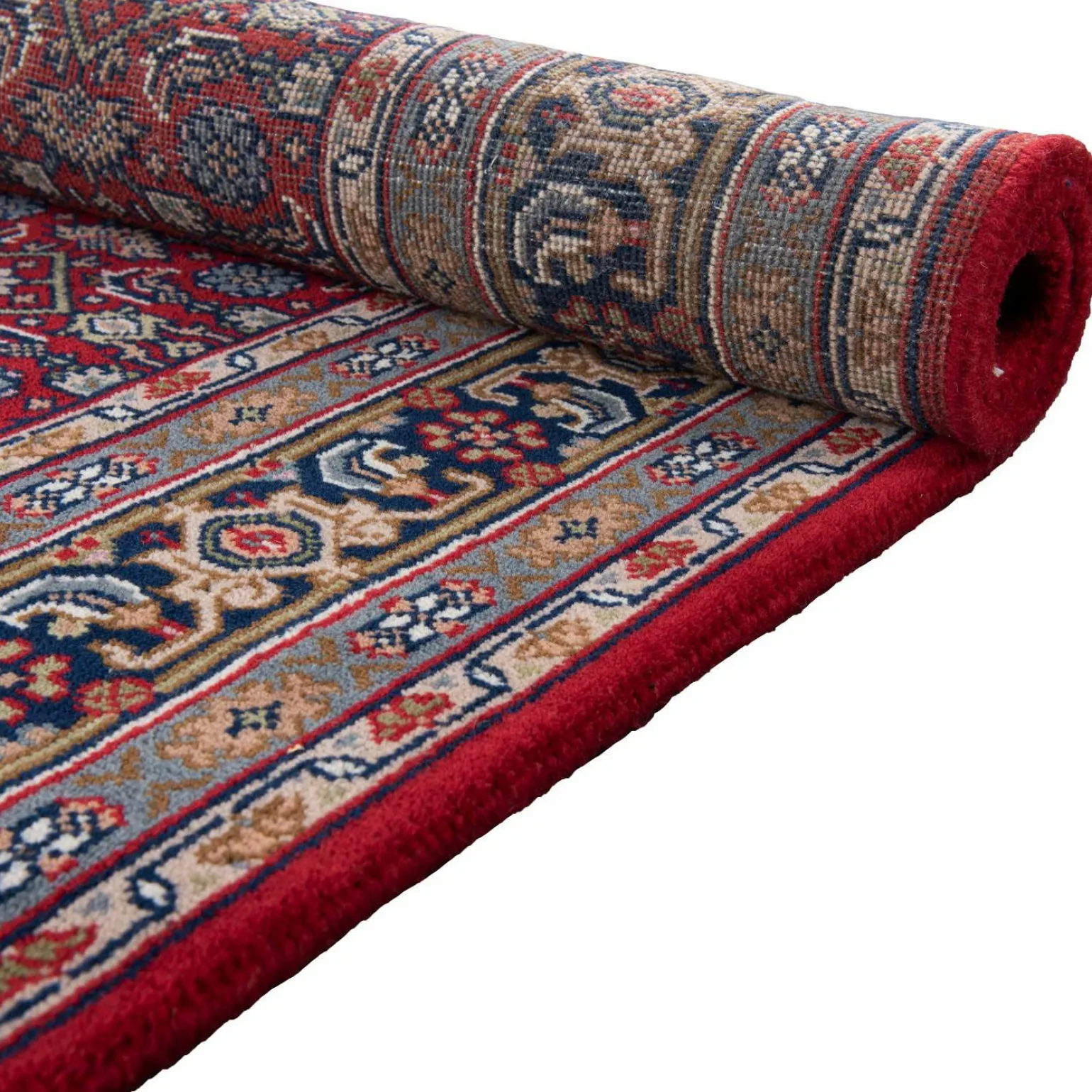 Theo Keller Handknüpfteppich rotblau