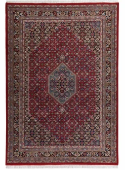 Theo Keller Handknüpfteppich rotblau